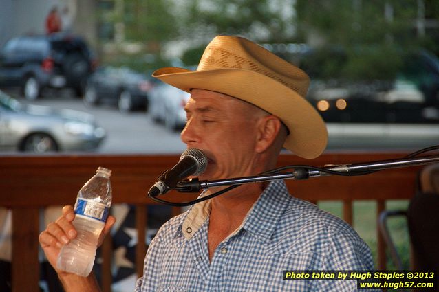 Tex Schramm & The Radio King Cowboys, a country band, perform on a downright chilly (for August), but otherwise beautiful night at Greenhills Concert on the Commons