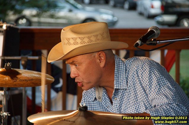 Tex Schramm & The Radio King Cowboys, a country band, perform on a downright chilly (for August), but otherwise beautiful night at Greenhills Concert on the Commons