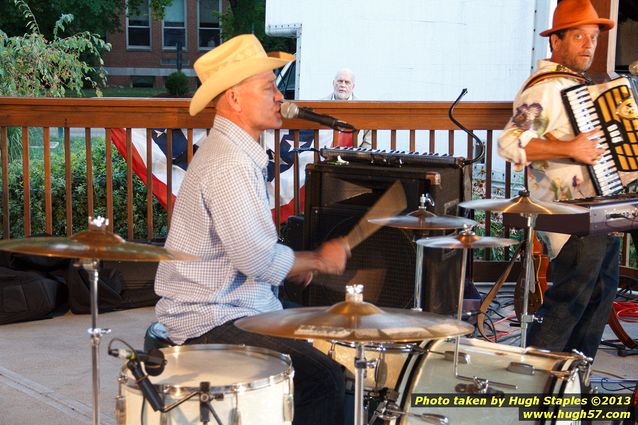 Tex Schramm & The Radio King Cowboys, a country band, perform on a downright chilly (for August), but otherwise beautiful night at Greenhills Concert on the Commons