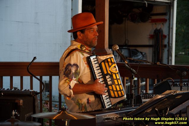 Tex Schramm & The Radio King Cowboys, a country band, perform on a downright chilly (for August), but otherwise beautiful night at Greenhills Concert on the Commons