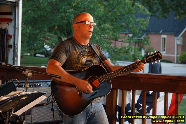 Tex Schramm & The Radio King Cowboys, a country band, perform on a downright chilly (for August), but otherwise beautiful night at Greenhills Concert on the Commons