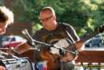 Tex Schramm & The Radio King Cowboys, a country band, perform on a downright chilly (for August), but otherwise beautiful night at Greenhills Concert on the Commons