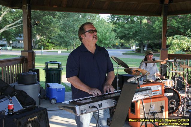 G. Miles & The Hitmen, a Blues/Rock band, perform on a gorgeous night in late July at Greenhills Concert on the Commons