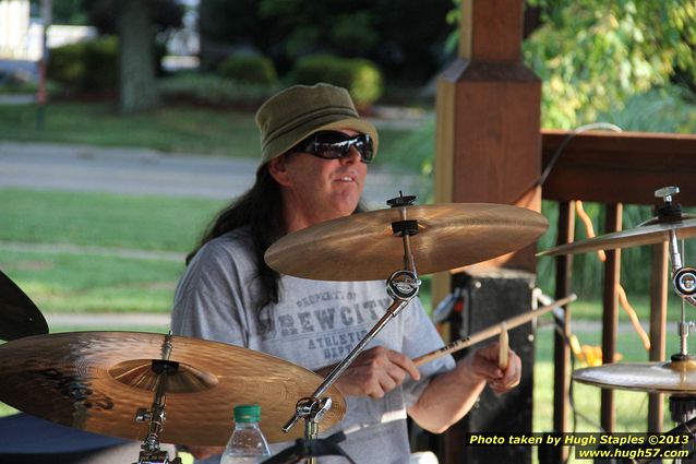 G. Miles & The Hitmen, a Blues/Rock band, perform on a gorgeous night in late July at Greenhills Concert on the Commons