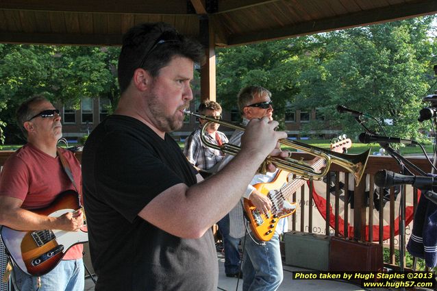 G. Miles & The Hitmen, a Blues/Rock band, perform on a gorgeous night in late July at Greenhills Concert on the Commons