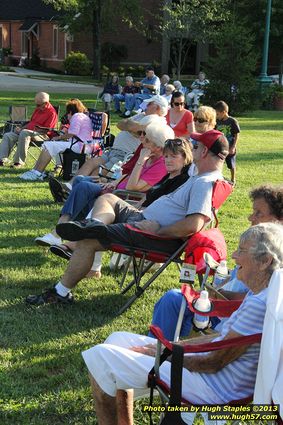 G. Miles & The Hitmen, a Blues/Rock band, perform on a gorgeous night in late July at Greenhills Concert on the Commons