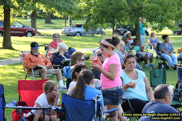 G. Miles & The Hitmen, a Blues/Rock band, perform on a gorgeous night in late July at Greenhills Concert on the Commons