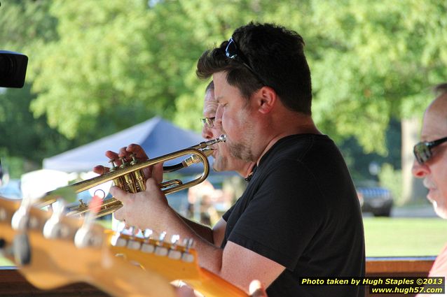 G. Miles & The Hitmen, a Blues/Rock band, perform on a gorgeous night in late July at Greenhills Concert on the Commons