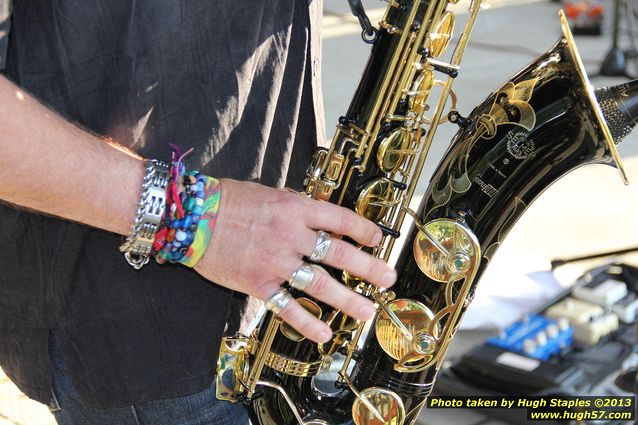 G. Miles & The Hitmen, a Blues/Rock band, perform on a gorgeous night in late July at Greenhills Concert on the Commons