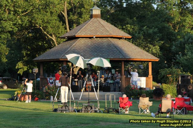 G. Miles & The Hitmen, a Blues/Rock band, perform on a gorgeous night in late July at Greenhills Concert on the Commons