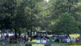 G. Miles & The Hitmen, a Blues/Rock band, perform on a gorgeous night in late July at Greenhills Concert on the Commons