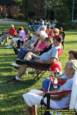 G. Miles & The Hitmen, a Blues/Rock band, perform on a gorgeous night in late July at Greenhills Concert on the Commons