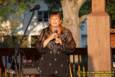 Pam Yenser performs on a beautiful July night at Greenhills Concert on the Commons during break.