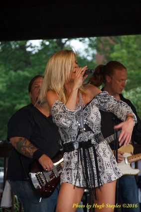 Storms threaten, but hold off long enough for the Amy Sailor Band to give a very energetic performance at Greenhills Summer Concerts on the Commons