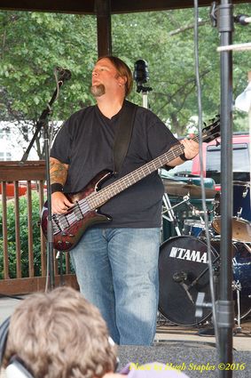 Storms threaten, but hold off long enough for the Amy Sailor Band to give a very energetic performance at Greenhills Summer Concerts on the Commons