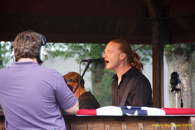 Storms threaten, but hold off long enough for the Amy Sailor Band to give a very energetic performance at Greenhills Summer Concerts on the Commons