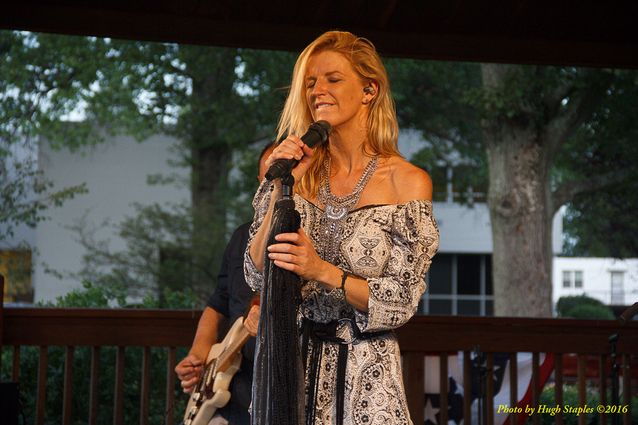 Storms threaten, but hold off long enough for the Amy Sailor Band to give a very energetic performance at Greenhills Summer Concerts on the Commons