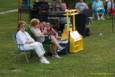 Storms threaten, but hold off long enough for the Amy Sailor Band to give a very energetic performance at Greenhills Summer Concerts on the Commons