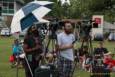 Storms threaten, but hold off long enough for the Amy Sailor Band to give a very energetic performance at Greenhills Summer Concerts on the Commons