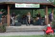 Storms threaten, but hold off long enough for the Amy Sailor Band to give a very energetic performance at Greenhills Summer Concerts on the Commons