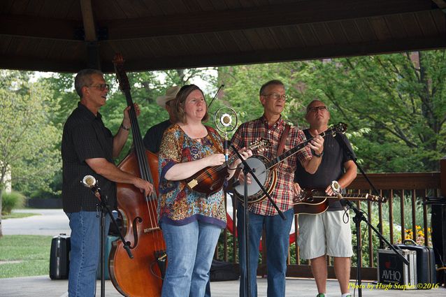 A warm, muggy summer night for the Comet Bluegrass All-Stars to give a top notch performance at Greenhills Summer Concerts on the Commons (an excellent intermission performance from Wendy Lee Oakley, as well!)