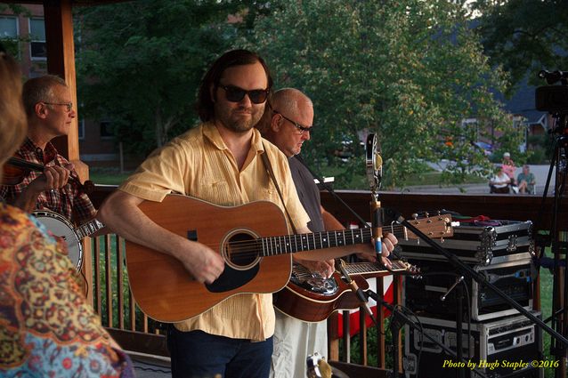 A warm, muggy summer night for the Comet Bluegrass All-Stars to give a top notch performance at Greenhills Summer Concerts on the Commons (an excellent intermission performance from Wendy Lee Oakley, as well!)