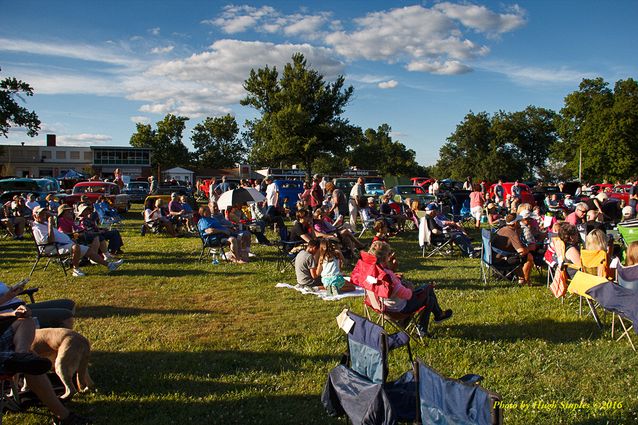 Another stunningly beautiful night for a concert (and the annual Tom Enderle Car Show), as Dangerous Jim & The Slims return to Greenhills Summer Concerts on the Commons