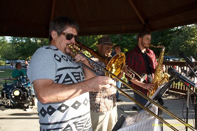 Another stunningly beautiful night for a concert (and the annual Tom Enderle Car Show), as Dangerous Jim & The Slims return to Greenhills Summer Concerts on the Commons