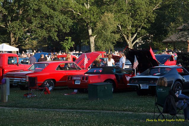 Another stunningly beautiful night for a concert (and the annual Tom Enderle Car Show), as Dangerous Jim & The Slims return to Greenhills Summer Concerts on the Commons