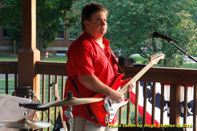 A hot, hazy  August night for a concert from Gil's Variety Store at Greenhills Summer Concerts on the Commons