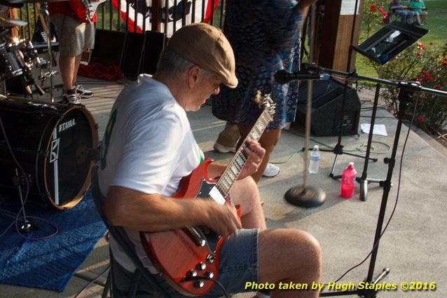 A hot, hazy  August night for a concert from Gil's Variety Store at Greenhills Summer Concerts on the Commons