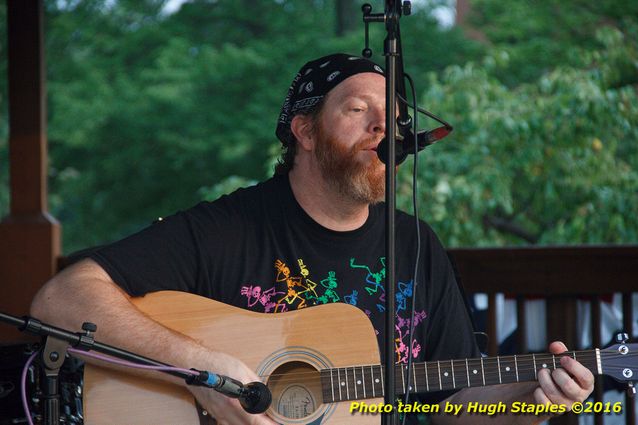 A hot, hazy  August night for a concert from Gil's Variety Store at Greenhills Summer Concerts on the Commons