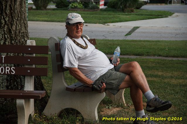 A hot, hazy  August night for a concert from Gil's Variety Store at Greenhills Summer Concerts on the Commons