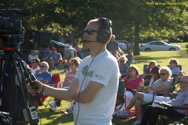 A stunningly beautiful night for a concert, as Robin Lacy and DeZydeco return to Greenhills Summer Concerts on the Commons