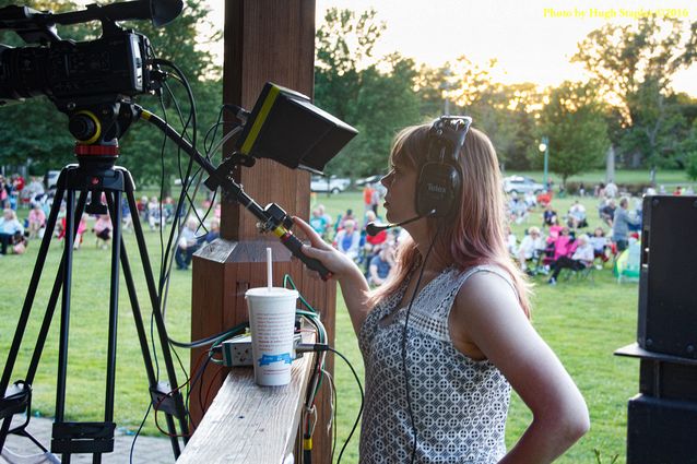 A stunningly beautiful night for a concert, as Robin Lacy and DeZydeco return to Greenhills Summer Concerts on the Commons