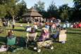 A stunningly beautiful night for a concert, as Robin Lacy and DeZydeco return to Greenhills Summer Concerts on the Commons