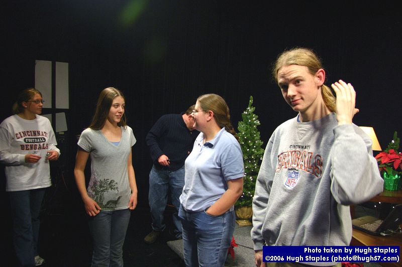 Santa Claus visits Waycross Studio