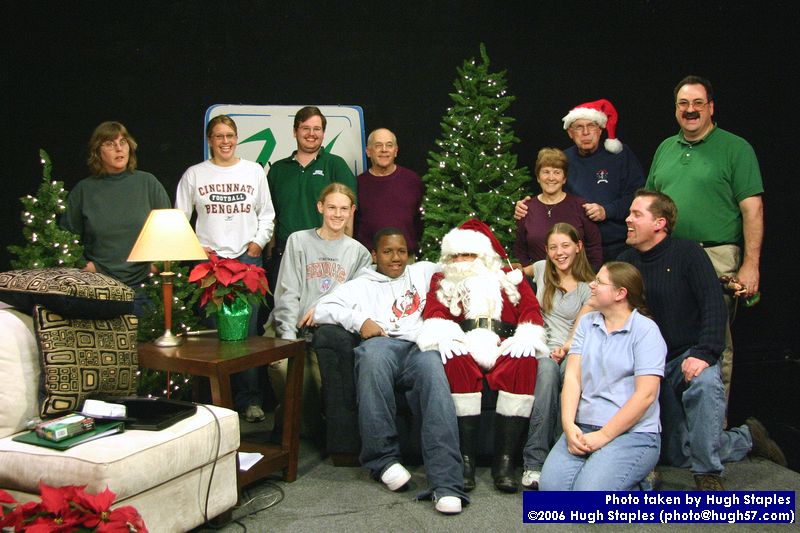 Santa Claus visits Waycross Studio
