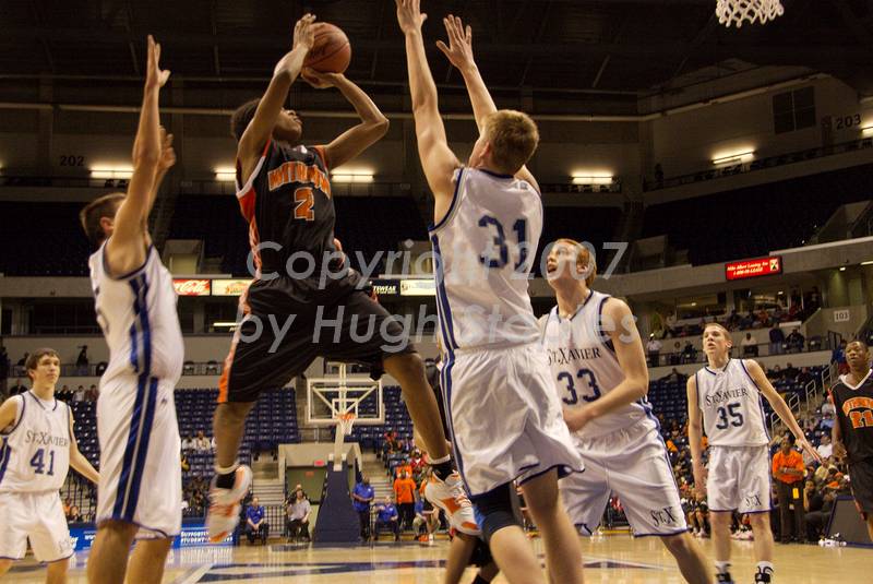OHSAA Men's Basketball � Regional Final, Cincinnati Region<br />Final Score: St. Xavier 51, Withrow 48