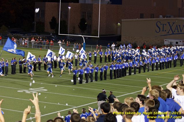 St. X vs. LaSalle battle for "King of the Road"  Pregame and Halftime Marching Band Festivities