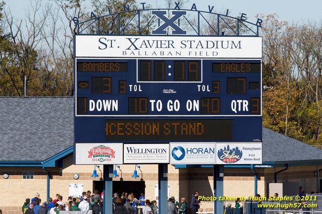 Halftime Score -- St. Xavier hosts the defending State Champion St. Edward Eagles