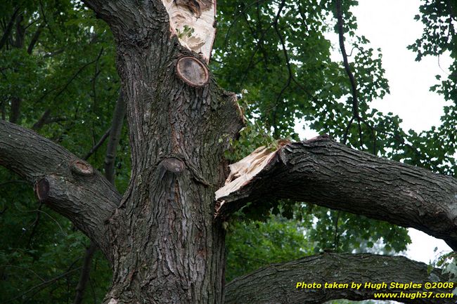 Fleming Road Storm damage to Marge Sowell's house from Tropical Depression Ike