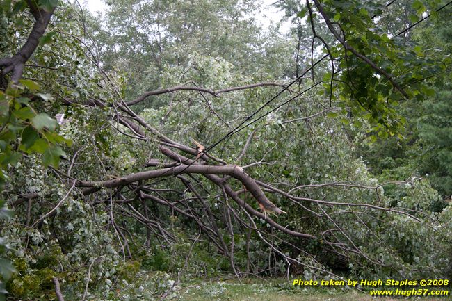 Fleming Road Storm damage to Marge Sowell's house from Tropical Depression Ike