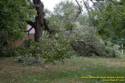 Fleming Road Storm damage to Marge Sowell's house from Tropical Depression Ike