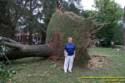 Fleming Road Storm damage to Marge Sowell's house from Tropical Depression Ike