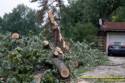 Fleming Road Storm damage to Marge Sowell's house from Tropical Depression Ike