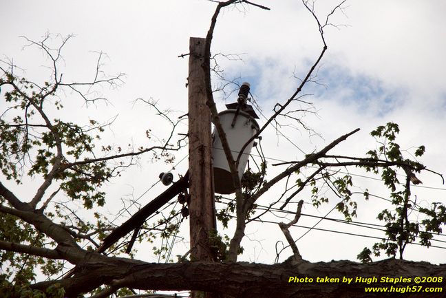 In front of my house\nTransformer before repair