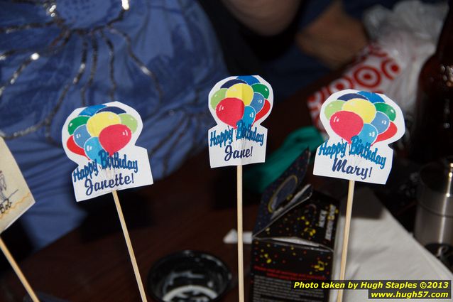 Bozinis celebrate the birthdays of Hugh, Lenny, Luigina, Jane, Mary, Robert, Janette and Sharon (Cooke).