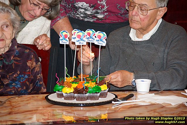 Bozinis celebrate the birthdays of Charles, Dick, Ginny, Margie, Nancy and Virginia
