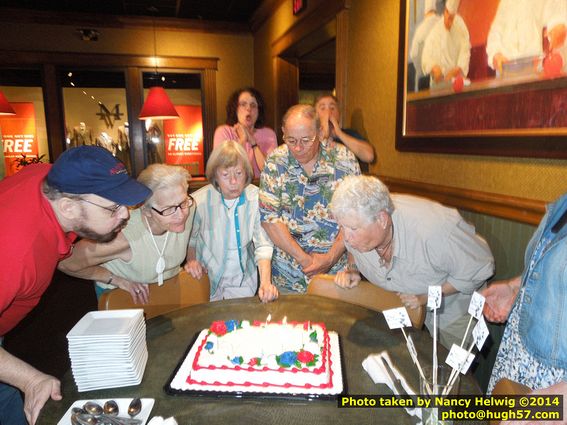 Bozinis celebrate the birthdays of Sarah, Hugh, Lenny, Luigina, Jane, Mary, Rob, Jannette and Sharon